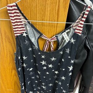 Star Patterned Tank Top Buckle